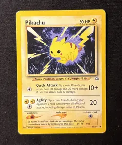 Pikachu 70/111 Neo Genesis Rare Vintage Pokemon Card HP - Image 1