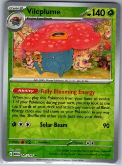 Vileplume 045/165 Reverse Holo SV: Scarlet & Violet 151 - Pokemon Card - NM - Image 1