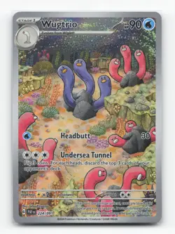 Pokemon TCG - Wugtrio 224/091 Near Mint Illustration Rare Paldean Fates - Image 1