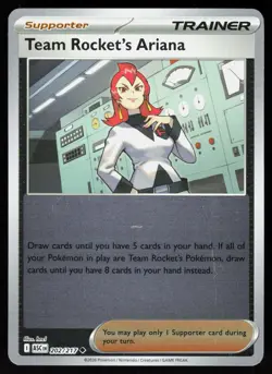 Team Rocket's Ariana 202/217 Uncommon Ascended Heroes Pokemon Reverse Holo NM - Image 1