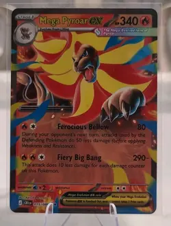 Mega Pyroar ex 15/86 Double Rare Pokemon Chaos Rising ME04 NM - Image 1