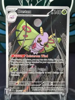 Pokemon Dustox Ascended Heroes #220/217 IR Full Art Holo Near Mint - Image 1