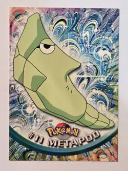 Pokemon TCG Metapod 1999 Topps TV #11 Regular - Image 1