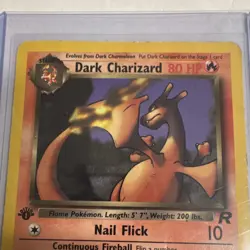 Pokemon Dark Charizard Team Rocket 21/82 Rare 1st Edition … - Image 2