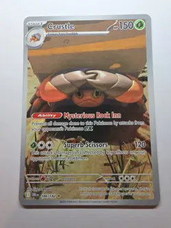 Crustle 186/182 Pokemon TCG Destined Rivals Illustration Rare NM - Image 1