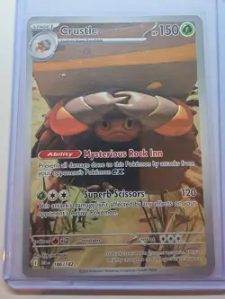 Crustle 186/182 Pokemon TCG Destined Rivals Illustration Rare NM - Image 3