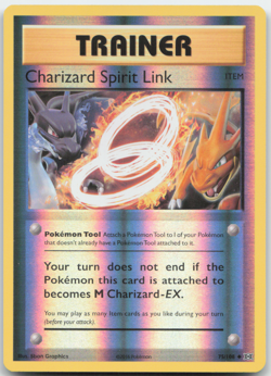 Charizard Spirit Link 75/108 Reverse Holo XY Evolutions Pokemon Card LP - Image 1