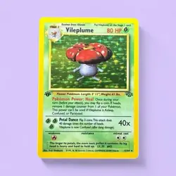 Pokemon Card • Vileplume 1st Edition Jungle Set 15/64 • 1999 Vintage - Image 1