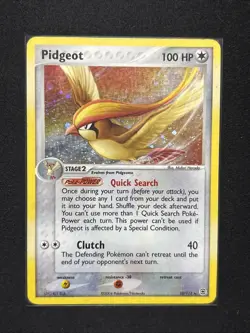 Pokemon Pidgeot TCG Holo Rare Card FireRed/LeafGreen, 10/112 MP - Image 1