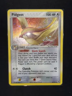 Pokemon Pidgeot TCG Holo Rare Card FireRed/LeafGreen, 10/112 MP - Image 3