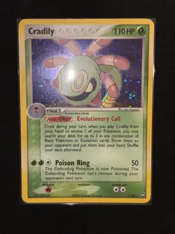 Cradily 7/108 Power Keepers Holo - 2007 Pokemon Card LP - Image 2