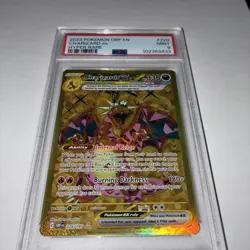 CHARIZARD EX POKEMON GOLD HOLO HYPER RARE OBSIDIAN FLAMES PSA 9 MINT 228/197 - Image 1