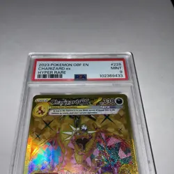 CHARIZARD EX POKEMON GOLD HOLO HYPER RARE OBSIDIAN FLAMES PSA 9 MINT 228/197 - Image 4