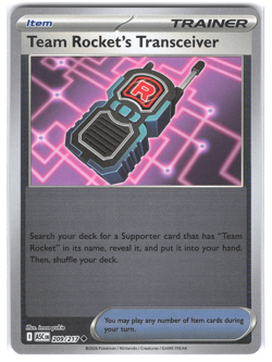 Team Rocket's Transceiver 209/217 Reverse Holo Pokemon TCG Ascended Heroes - Image 1