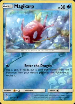 Pokemon Reverse Holo Magikarp SM - Team Up 29/181 LP - Image 1