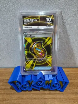 Pokemon, Mega Signal, 171/132, Mega Evolutions, Secret Rare, Ace 10 Graded - Image 1