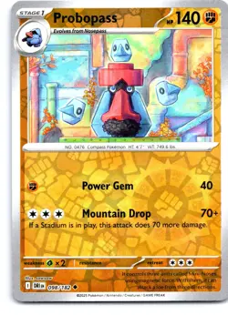 Probopass 098/182 Uncommon Destined Rivals Pokemon Reverse Holo Near Mint - Image 1