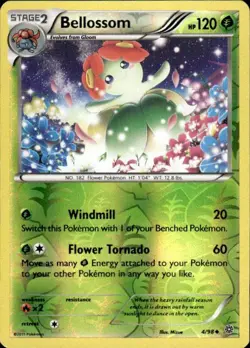 Pokemon Reverse Holo Bellossom XY - Ancient Origins 4/98 LP - Image 1