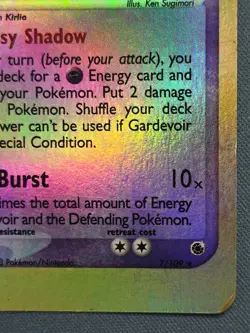 Pokemon TCG EX Ruby & Sapphire Gardevoir 7/109 Reverse Holo - Image 4