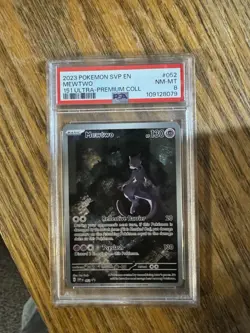Pokemon Mewtwo TCG Black Star Promo Scarlet & Violet 151 psa 8 - Image 1