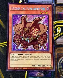Yugioh Exodia the Forbidden One (Chibi artwork) BLGG-EN002 Secret Rare 1st Ed NM - Image 1