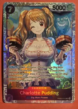 Charlotte Pudding PRB02-010 SR ONE PIECE Card The Best 2 Super Rare/JAPANESE TCG - Image 1