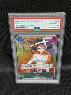 Nami (Alt Art) (JP) - One Piece: Paramount War - OP02-036 - SR - PSA 10 GEM MT - Image 4