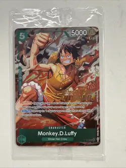 Monkey.D.Luffy P-135 Winner Stamp OP16 Pre-Release Event Promo Card Sealed - Image 1