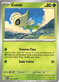 Celebi 012/132 ME01: Mega Evolution Pokemon Card TCG - Image 1