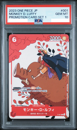 PSA 10 Monkey D. Luffy P-001 Promotion Card Set 1 One Piece Japanese JP 2023 - Image 1