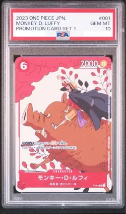 Psa10 Monkey D Luffy P-001 Promotion Card Set 1 Japanese JPN 2023 - Image 1