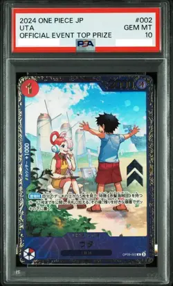 PSA 10 Uta R OP09-002 Flagship Battle Promo ONE PIECE Card 2024 Japanese JP - Image 1