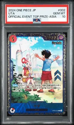 PSA 10 Uta R OP09-002 ASIA Flagship Battle Promo ONE PIECE Card 2024 Japanese JP - Image 1