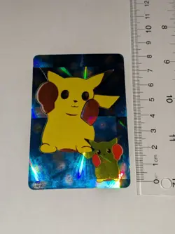 Vintage Pokemon Japan Vending Sticker Cards Bandai Pikachu Boxing Funky  - Image 1