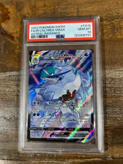 Pokemon 2022 Astral Radiance Full Art ICE RIDER CALYREX Vmax #TG15 PSA 10 Gem - Image 1