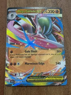 Pokemon TCG Mega Gallade Ex 048/086 Chaos Rising Double Rare NM Card - Image 1