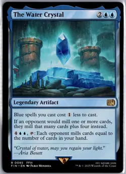 The Water Crystal 85 Rare FINAL FANTASY MTG Lightly Played - Image 1