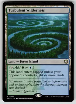 Turbulent Wilderness Rare Commander: Secrets of Strixhaven 59 MTG Near Mint 2026 - Image 1