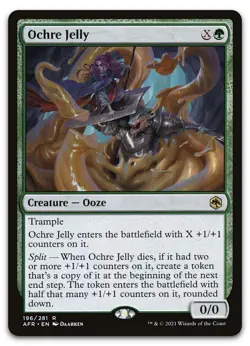 Ochre Jelly #196 (NM) Forgotten Realms AFR Magic MTG - Image 1