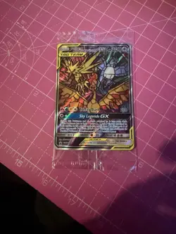 Pokemon TCG Moltres Zapdos Articuno GX SM210 Stained Glass Promos Holo Sealed - Image 3