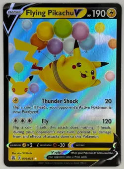 Flying Pikachu V 006/025 Pokemon TCG Celebrations Ultra Rare Near Mint - Image 1