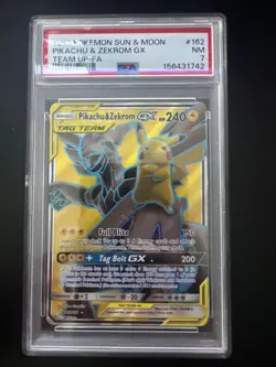 2019 Pokemon Sun & Moon Team Up Full Art #162 Pikachu & Zekrom Gx - Image 1