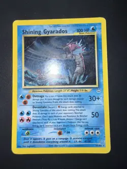 Pokemon Shining Gyarados 65/64 Neo Revelation -no Charizard Crystal Gold Star - Image 2