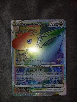 Dragonite VStar Rainbow Rare - Pokemon Go - 81 - Near Mint - Image 3