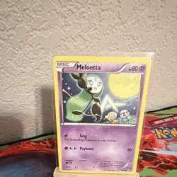 Pokemon TCG Meloetta BW68 Black and White Black Star Promo Nm - Image 1