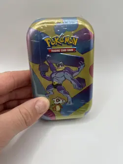 Pokemon TCG Scarlet & Violet 151 Mini Tin– Machamp / Cubone Art – Factory Sealed - Image 1