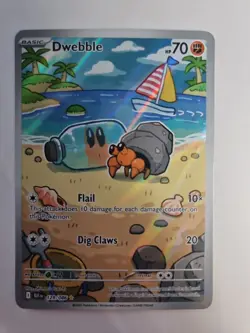 Pokemon Dwebble 129/086 Sv: Black Bolt IR Full Art NM - Image 1
