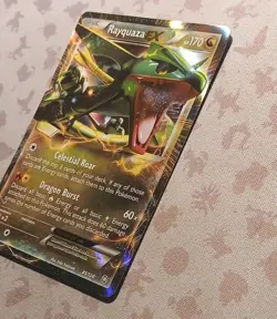 Pokemon TCG Rayquaza Ex 85/124 Dragons Exalted Holo Rare Near Mint Condition 🔥 - Image 2