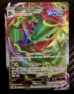 Rayquaza VMAX 102/159 Holo VMAX Rare Crown Zenith Pokemon - Image 1