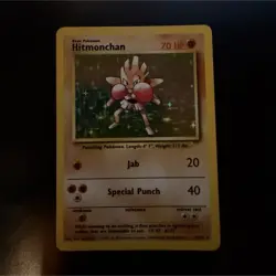Wizards of the Coast Hitmonchan Base Set Holo Rare 7/102 1999 70 HP - Image 1